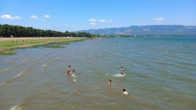 Bursa’nın önemli turizm değerlerinden İznik Gölü’nde yüzme suyu analizlerinin Ağustos