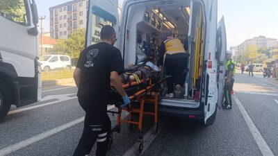 Bursa’nın Orhangazi ilçesinde anayol üzerinde meydana gelen trafik kazasında tankerin
