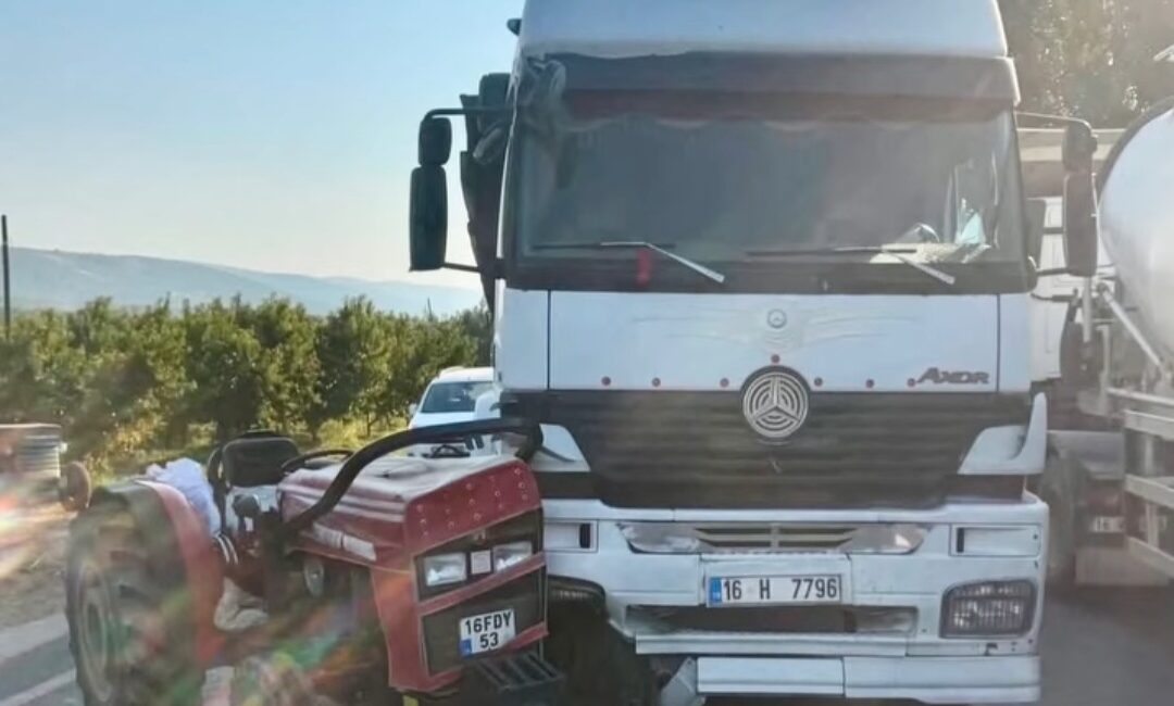 Bursa’da Orhangazi-İznik yolu üzerinde meydana gelen trafik kazasında büyük bir
