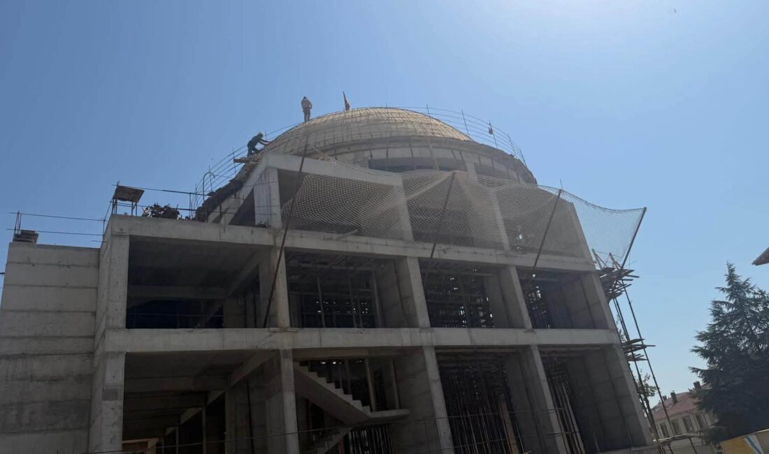 Bursa’nın Orhangazi ilçesinde yapımı devam eden Abdül Aziz Camii, Ertuğrul