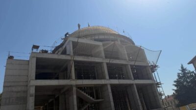 Bursa’nın Orhangazi ilçesinde yapımı devam eden Abdül Aziz Camii, Ertuğrul