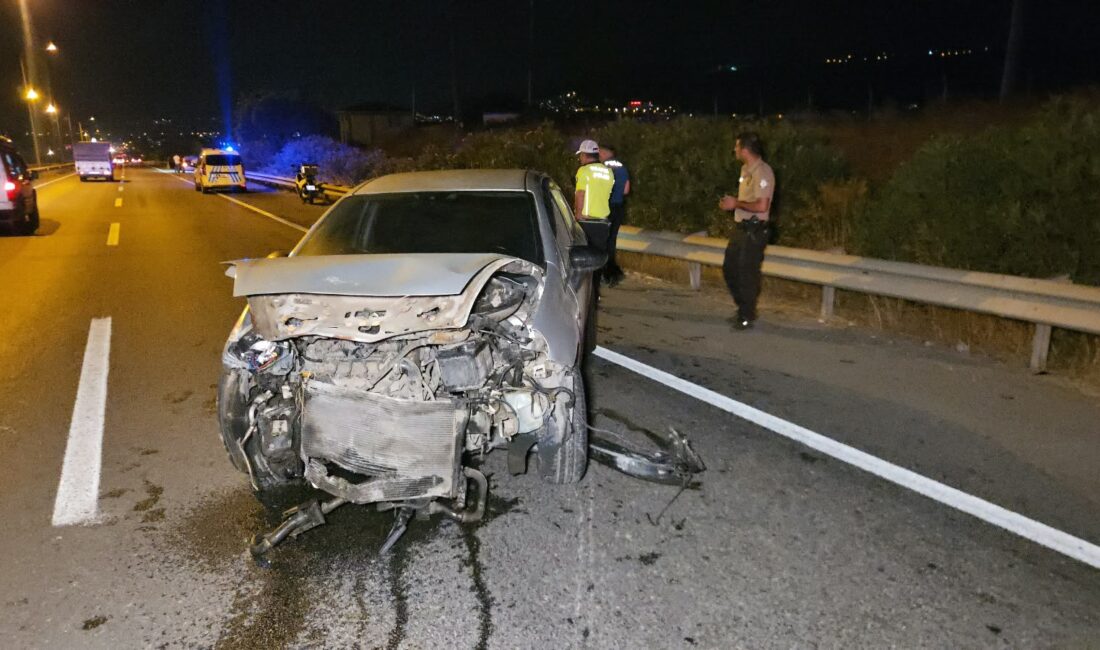 Yalova’dan Orhangazi yönüne giden bir otomobil, Süpürgelik mevkiinde sürücüsünün direksiyon