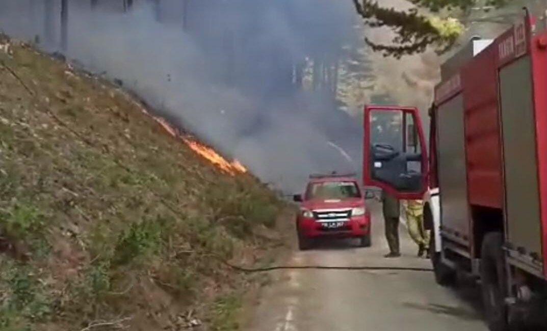 Bursa'nın Osmangazi ilçesinde Uludağ yolu Soğukpınar girişi, Kirazlı Mahallesi yakınlarında