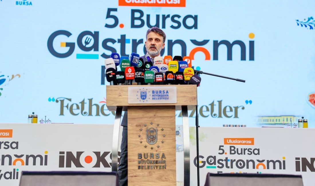 Bursa’nın Fetheden Lezzetleri Dünya Sahnesinde Bursa Büyükşehir Belediyesi’nin bu yıl ‘Fetheden Lezzetler’ temasıyla düzenlediği Uluslararası