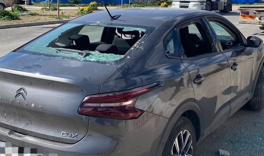 Bursa'nın Gemlik ilçesinde bir inşaat şantiyesinde malzeme taşıma nedeniyle çıktığı