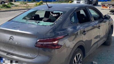Bursa'nın Gemlik ilçesinde bir inşaat şantiyesinde malzeme taşıma nedeniyle çıktığı