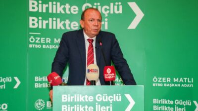 Bursa Ticaret ve Sanayi Odası'nda (BTSO) bugün gerçekleştirilen seçimlerde Özer