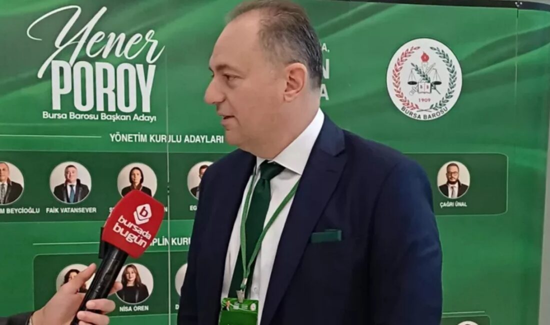 Bursa Barosu'nda yeni dönemin başkanını ve kurullarını belirlemek için gerçekleştirilen