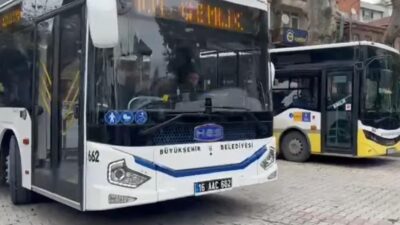 Bursa’nın Gemlik ilçesinde, toplu ulaşımda kullanılması planlanan 21 elektrikli otobüslük