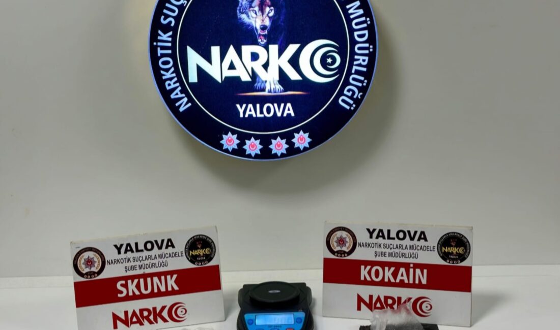 Yalova’da uyuşturucu sevkiyatı ve ticaretine yönelik düzenlenen iki ayrı operasyonda
