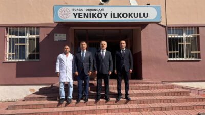 Orhangazi Kaymakamı Zafer Karamehmetoğlu, ilçede eğitim-öğretim faaliyetlerini sürdüren Ortaköy İlkokulu
